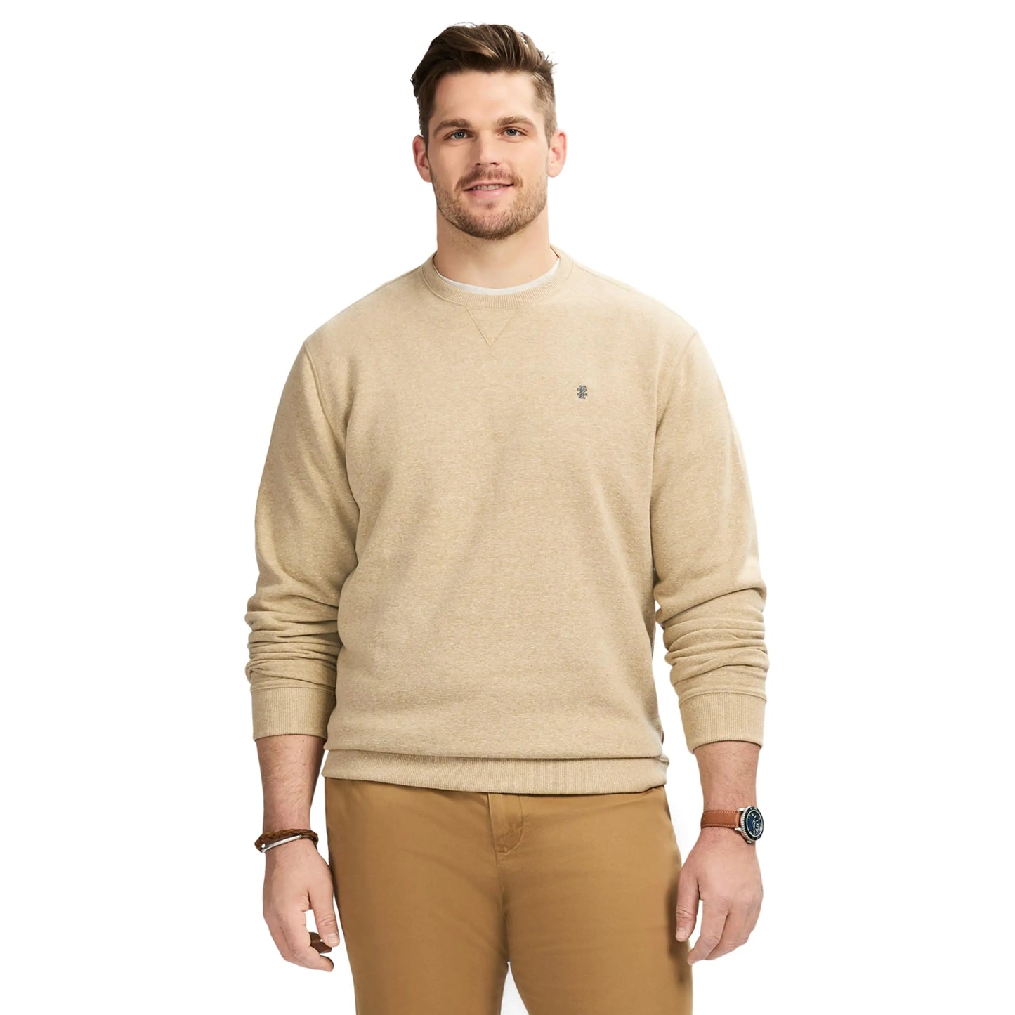 IZOD Mens Crewneck Fleece Pullover Sweatshirt