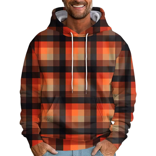 Multicolor Striped Hoodie 5XL